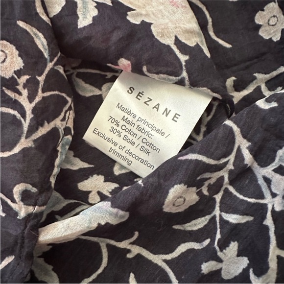 Sezane Gate blouse Cotton and silk size FR36/S - Picture 4 of 4